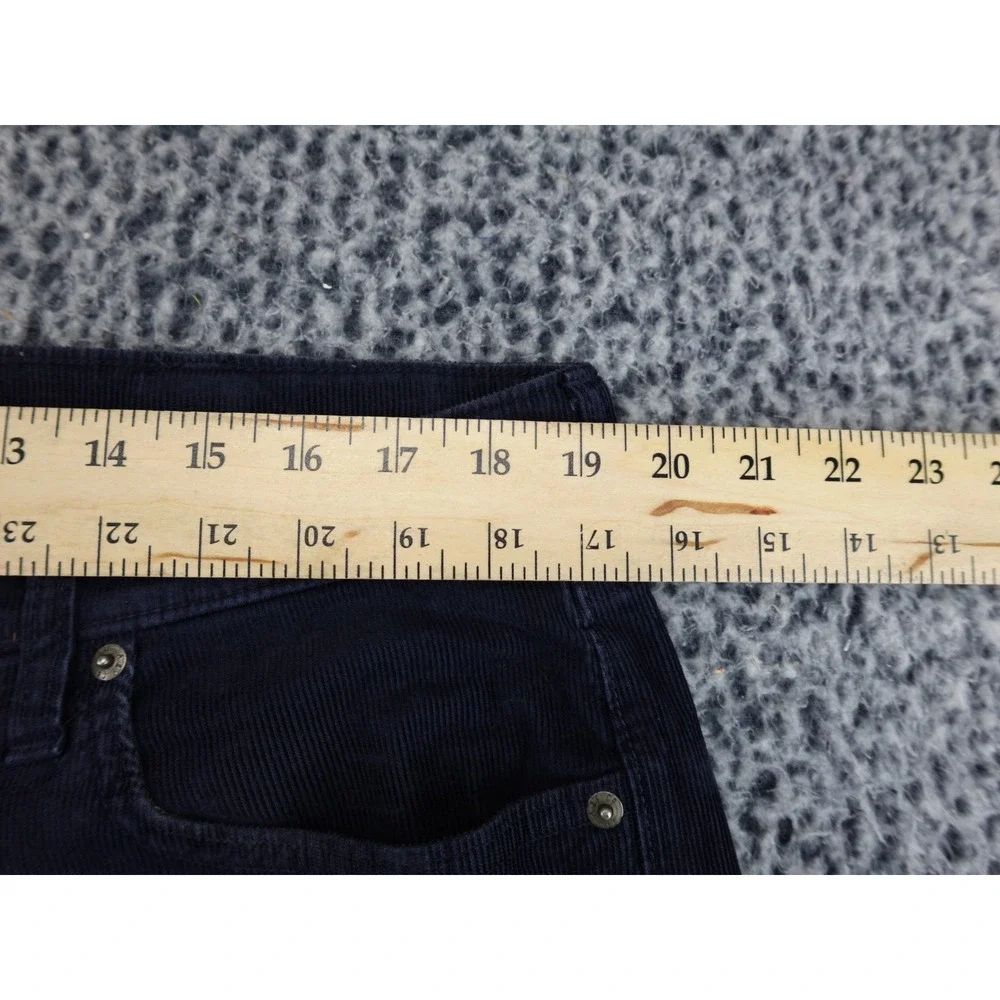 Abercrombie & Fitch Corduroy Shorts Mens 36 Navy Blue Good Cut‎ Off Stretch